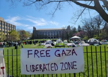 Students, Faculty Set up Pro-Gaza Camp at Northwestern University, Accuse Israel of War Crimes, Just Miles from Illinois Holocaust Museum