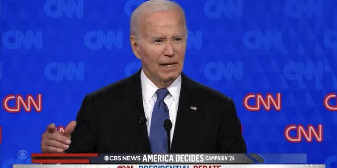 Frail, Weak-Voiced Biden Struggles During Primetime Debate with Trump as Deteriorating Mental Fitness was on Full Display