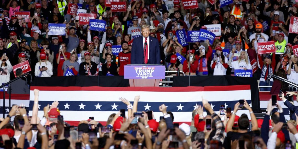 Trump Fires up Crowd During Milwaukee Rally as Democratic Infighting Pits Biden Against Harris Days Before Election