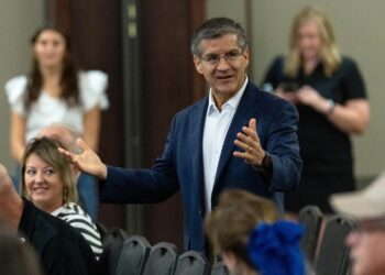 Ted Dabrowski Turns Charlie Kirk Memorial Into Campaign Rally, Shouts ‘G**dammit’ in Front of Children